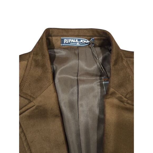 NWT PJ Paul Jones Men's  Faux Suede Two Button Blazer XL - Picture 4 of 10